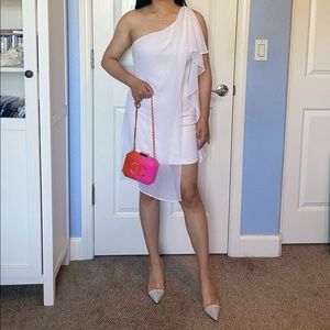 Bebe off shoulder white dress US size S